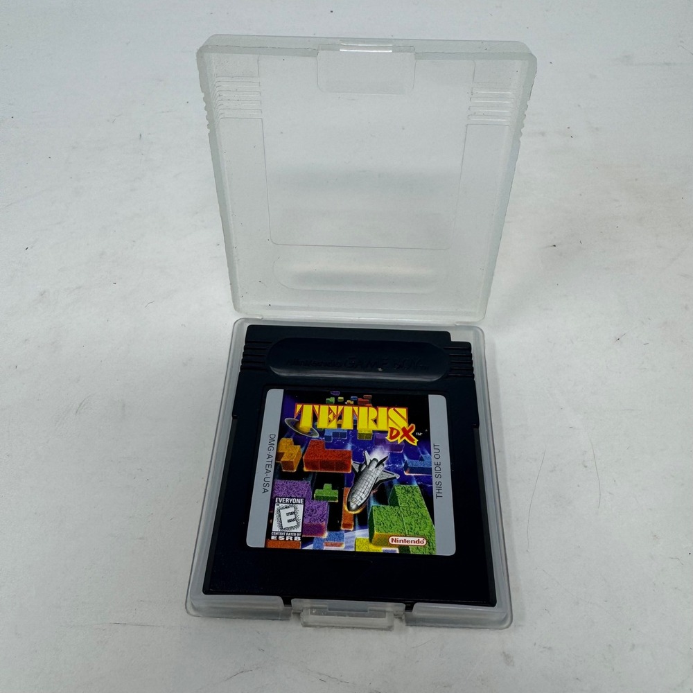 Tetris DX Nintendo Game Boy Color GBC DMG-ATEA-USA Authentic Black Cartridge